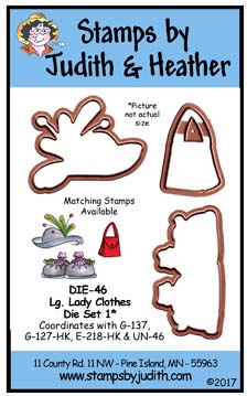 DIE-46 Lg. Lady Clothes Die Set 1